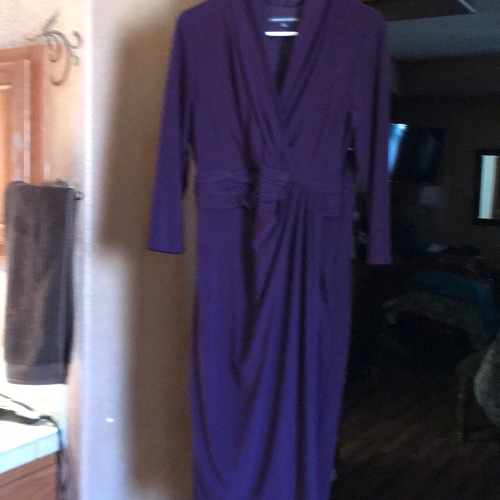 Dress, Jones Wear, size 12, eggplant color